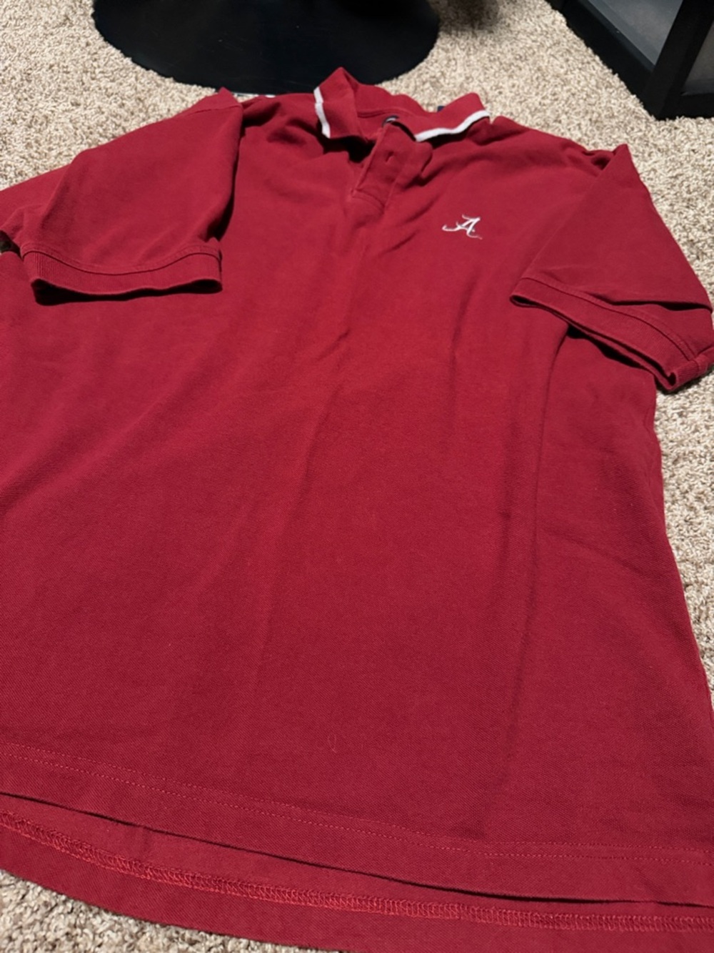 University of Alabama Crimson Tide red mens’ polo (L) - EUC!